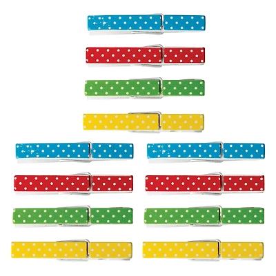 Teacher Created Resources® Multicolor Polka Dot Clothespins, 3 Packs of 20