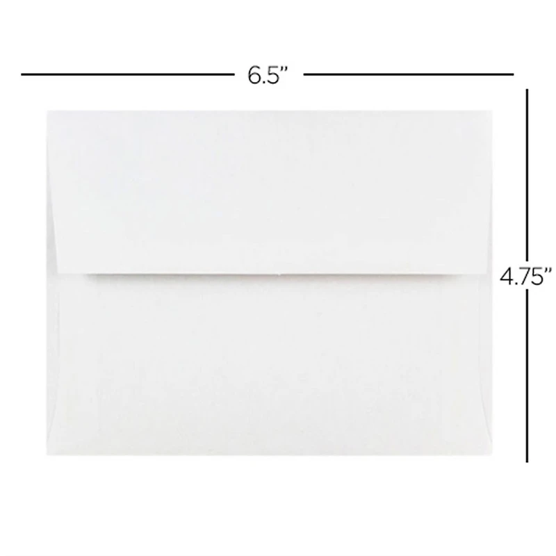 JAM Paper 4.75" x 6.5" White Invitation Envelopes