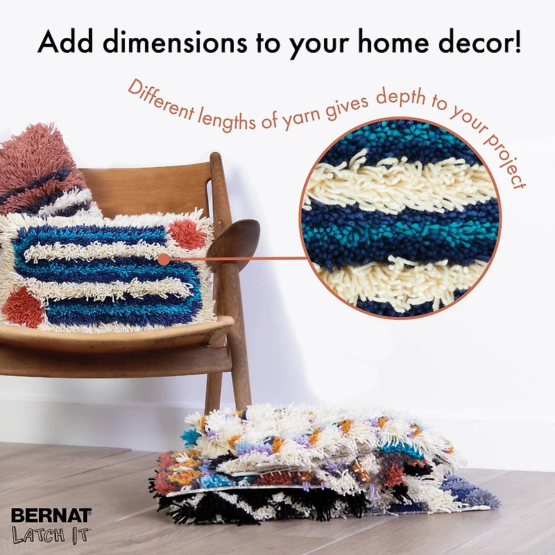 Bernat® Latch It™ Winding Road Boho Yarn Kit