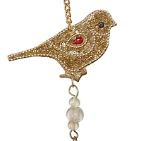 39" Gold Bird Metal Eclectic Windchime