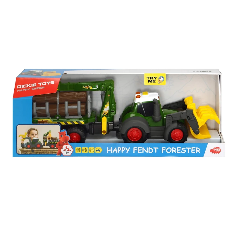 Dickie Toys Happy Fendt 25" Forester Truck & Trailer