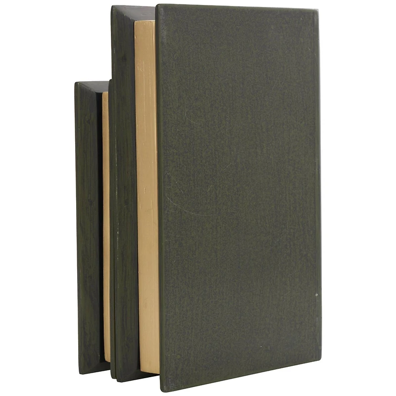 Green Wooden Sherlock Holmes Storage Faux Book Box Set