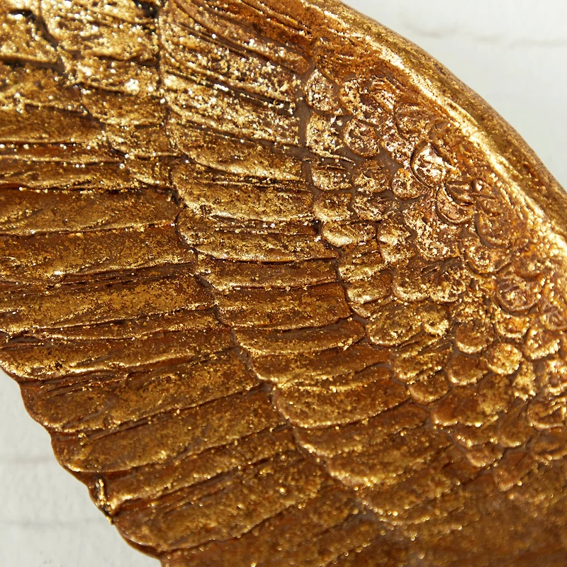 Gold Polystone Coastal Birds Wall Decor Set