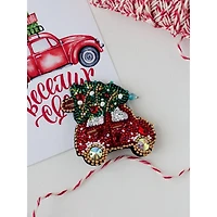 Abris Art Christmas Car Bead Embroidery Decoration Kit