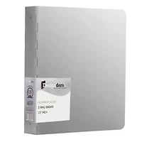 JAM Paper 1.5" Silver Aluminum 3-Ring Binder