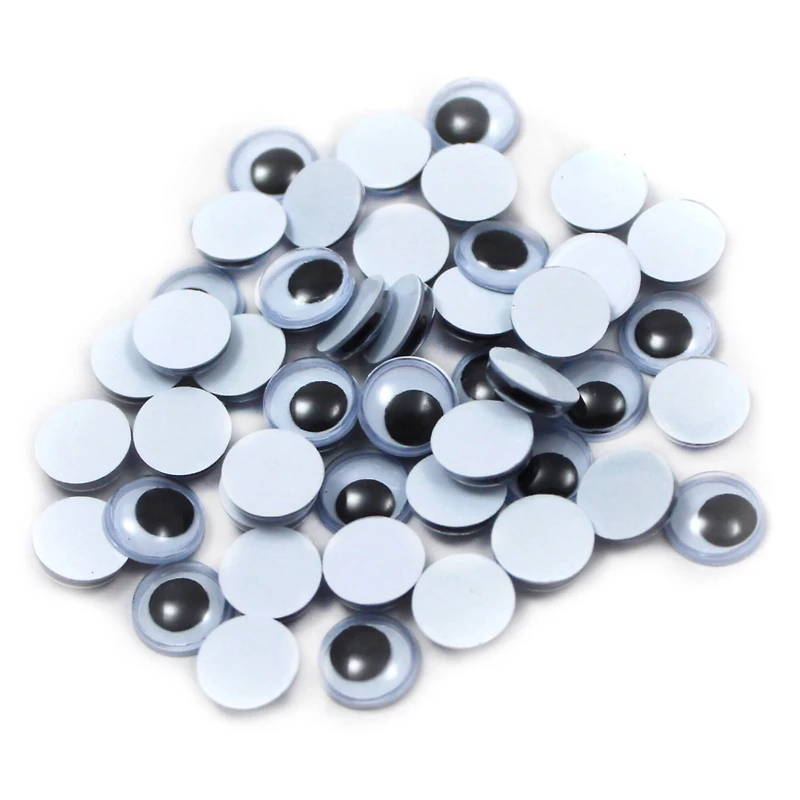 Charles Leonard 10mm Wiggle Eyes, 24 Packs of 50