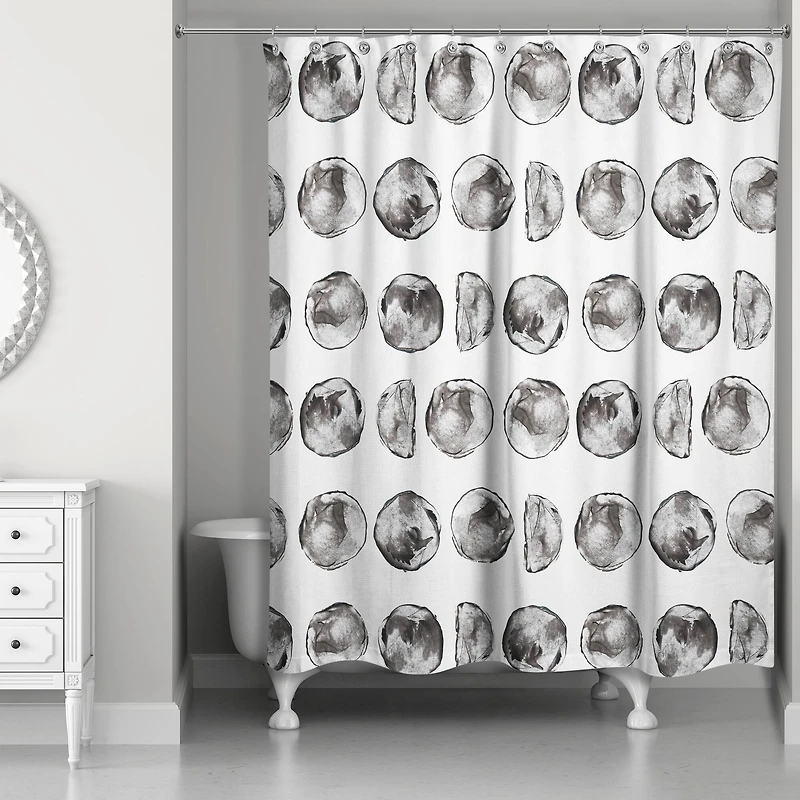 Moon Phases Pattern 71" x 74" Shower Curtain