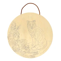 8" Fox & Foliage Paint-by-Number Plywood Surface Kit by Artist's Loft®