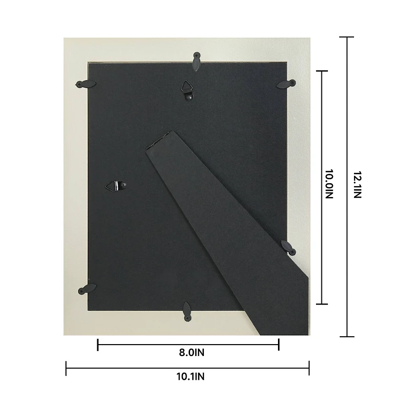 Just Jane 8" x 10" Cream Flocked Frame with Bow by Studio Décor®