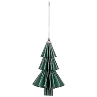 6" Glittered Green Christmas Tree Ornament