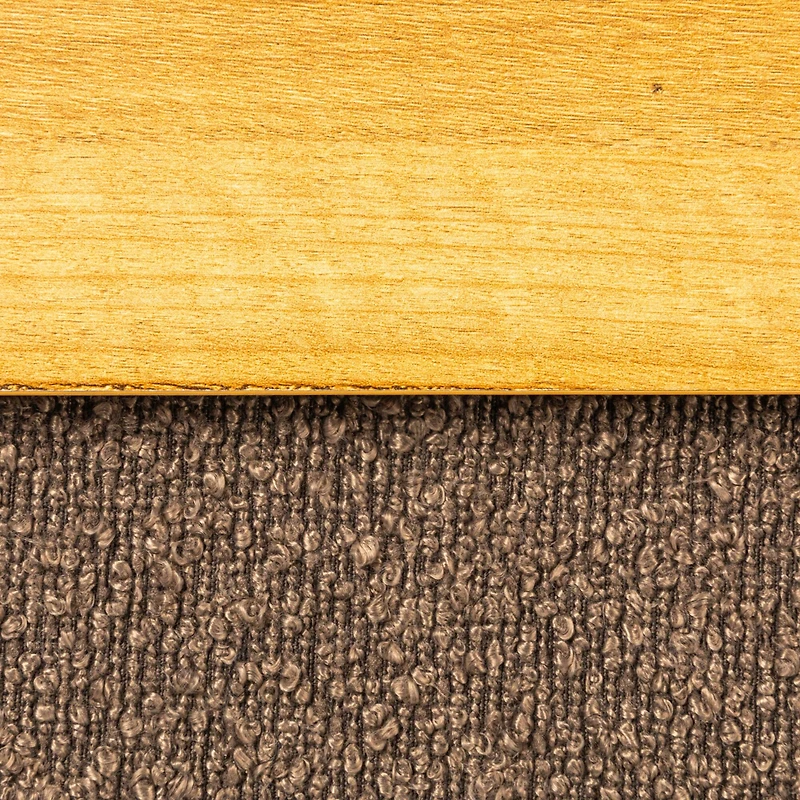 Household Essentials Versatile Boucle Ottoman with Hidden Storage