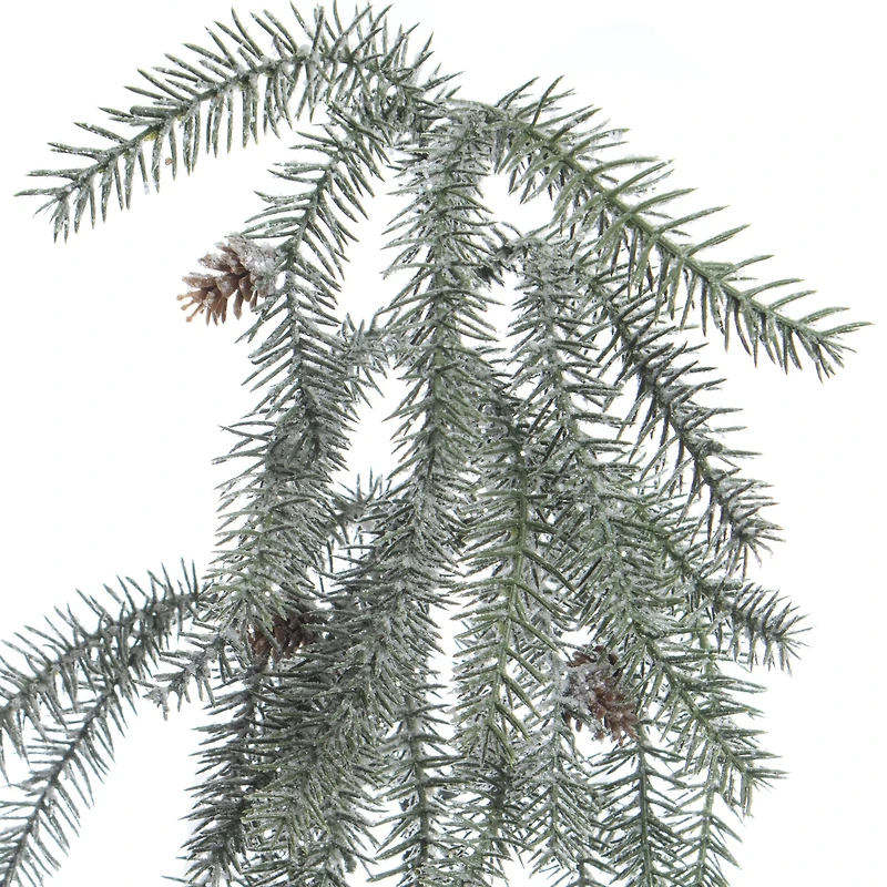21" Green Glitter Pine & Pinecone Pick by Ashland®