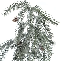 21" Green Glitter Pine & Pinecone Pick by Ashland®