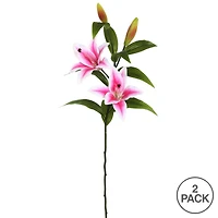 Real Touch™ Pink Tiger Lily Stem, 2ct.