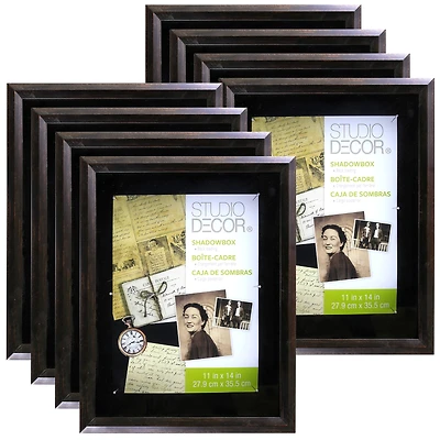 8 Pack: Bronze 11" x 14" Shadow Box by Studio Décor®