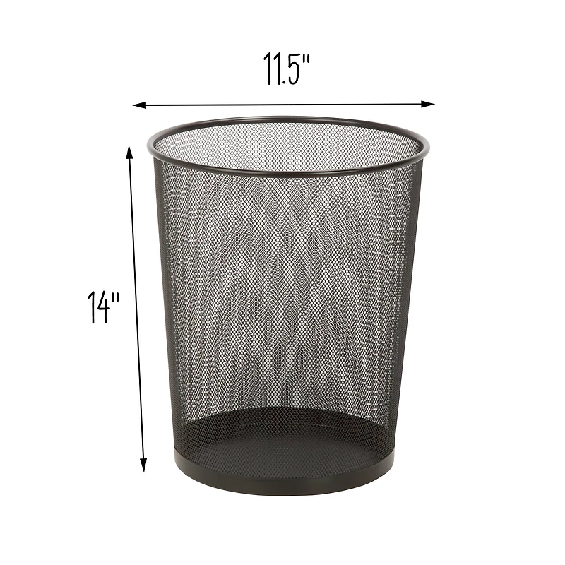 Honey Can Do 18L Mesh Metal Trash Can