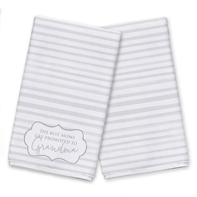 The Best Moms Get Promoted to Grandma Tea Towel Set