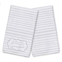The Best Moms Get Promoted to Grandma Tea Towel Set