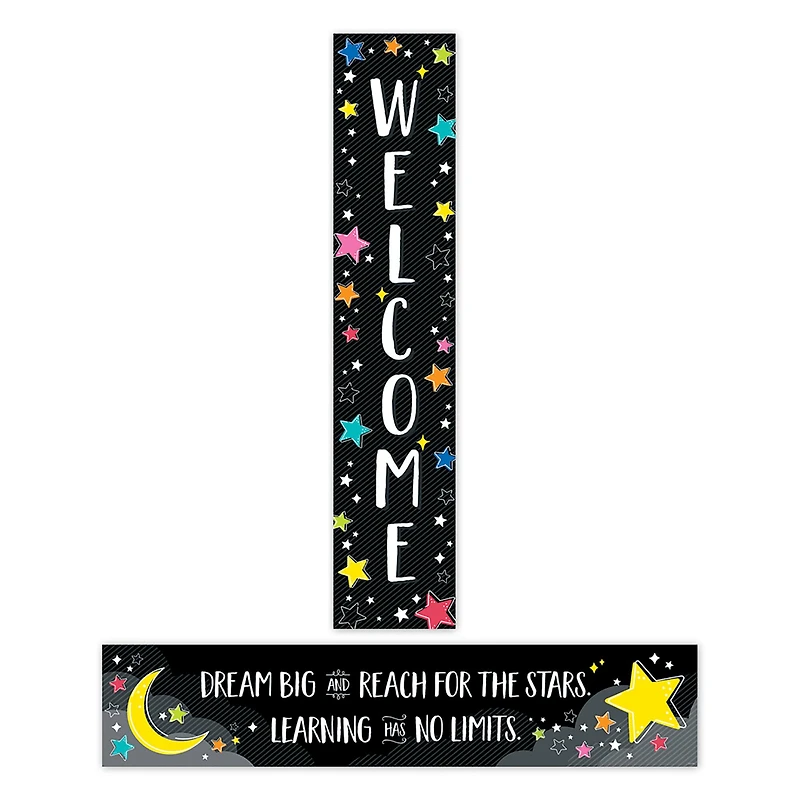 Creative Teaching Press® Star Bright Welcome Banner, 8" x 39", Pack of 3