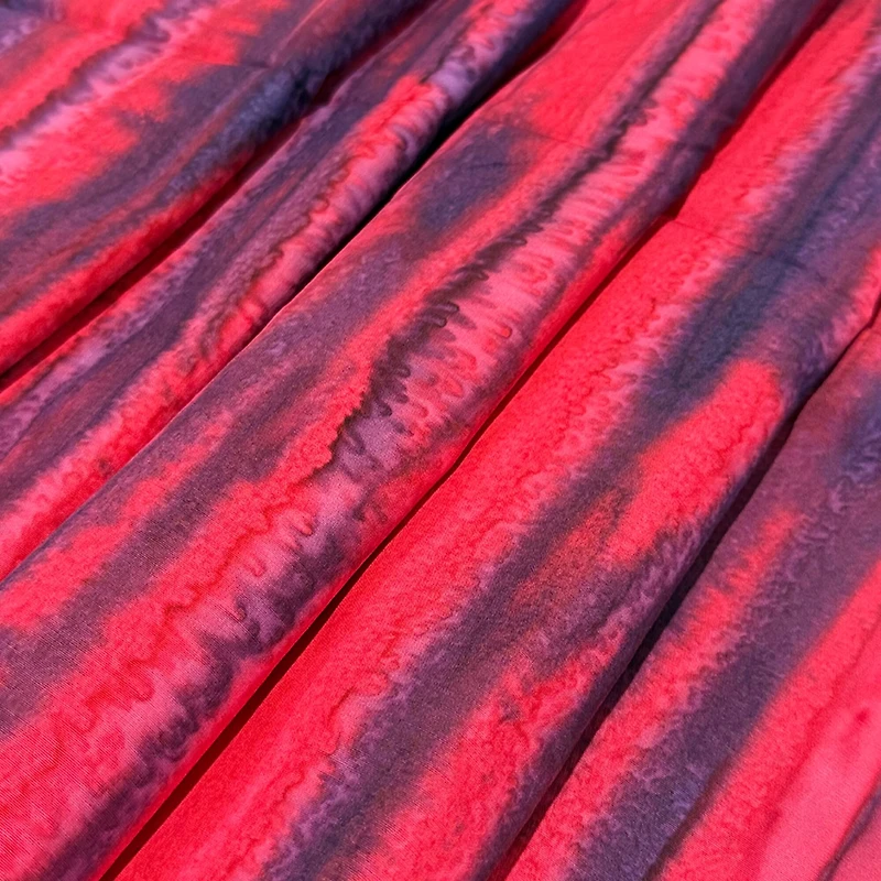 Feldman Batik Raspberry Lavender Tonal Cotton Fabric