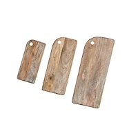 Hello Honey® Rectangle Mango Wood Cheese & Cutting Board Set