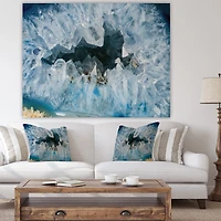 Designart - Geode Interior with Light Blue crystals