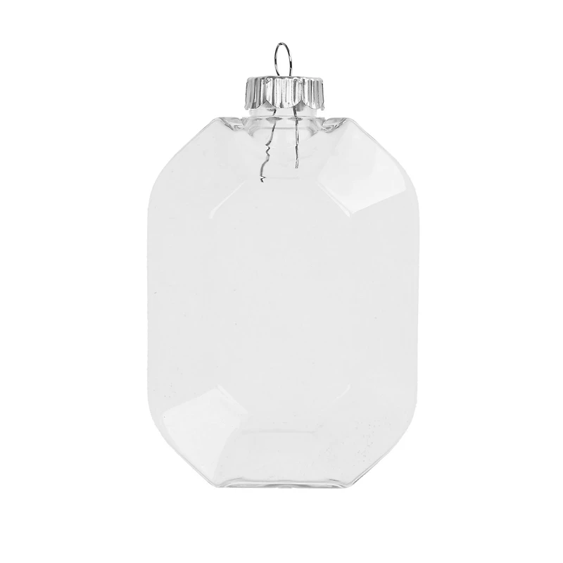 4 Pack 4.25" Clear DIY Plastic Gem Ornaments by Make Market®
