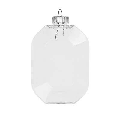 4 Pack 4.25" Clear DIY Plastic Gem Ornaments by Make Market®