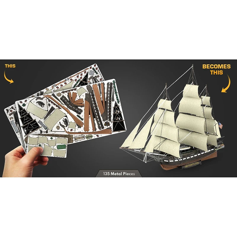Metal Earth® Premium Series USS Constitution Steel Model Kit