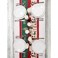 Wizardi 13.75" x 71" Festive Holiday Tree Christmas Table Runner