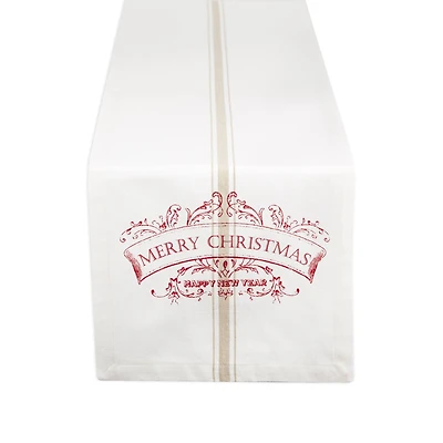DII® 72" Merry Christmas Printed Table Runner