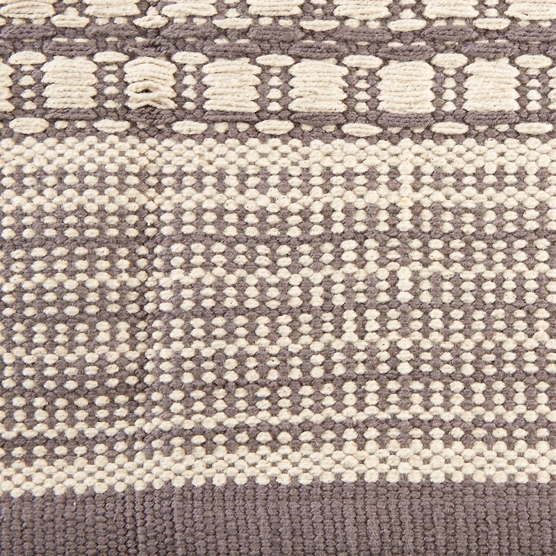 DII® Gray Dobby Stripe Hand-Loomed Rug, 2ft. x 3ft.