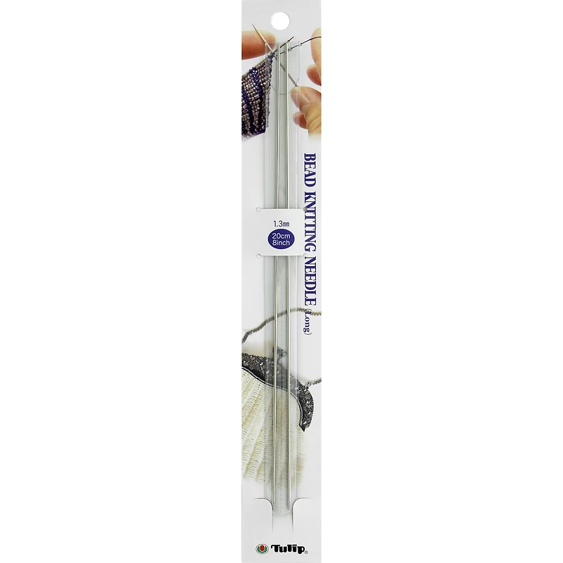 Tulip® 8" Long Bead Knitting Needles, 2ct. 