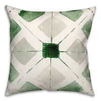 Green Circle Pattern 18" x 18" Throw Pillow