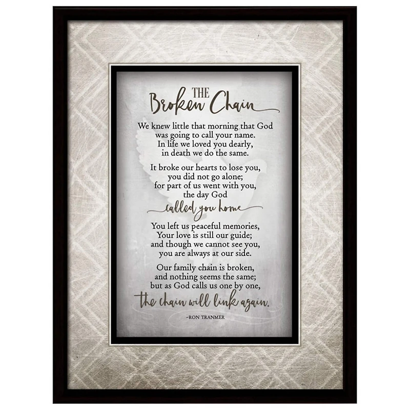 Broken Chain Simple Expressions Wood Framed Art