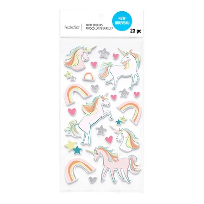 Unicorns Puffy Stickers by Recollections™