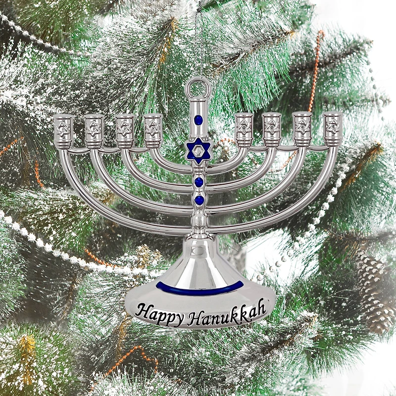 3" Happy Hanukkah Menorah Ornament by Ashland®