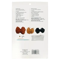 6 Pack: Intermediate Highland Cow Amigurumi Crochet Kit by Loops & Threads®