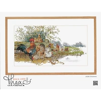 Thea Gouverneur Chickens Cross Stitch Kit