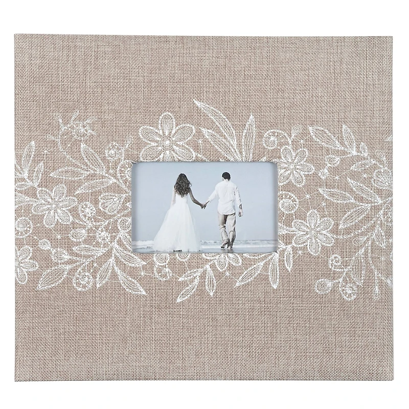 Floral Burlap Scrapbook Album by Recollections™