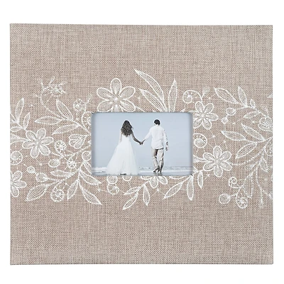 Floral Burlap Scrapbook Album by Recollections™