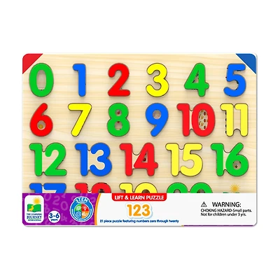 Lift & Learn Puzzle - 123: 21 Pcs