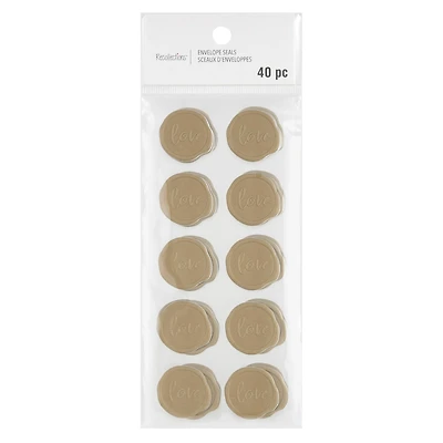 Gold Love Faux Wax Envelope Seals by Recollections™