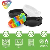 Silipint® Kids Silicone Travel Cup Lids, 4ct.