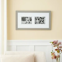Gallery 2 Opening Gray Frame with Double Mat by Studio Décor®