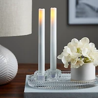 White LED Taper Candles with Timer By Ashland®