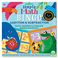 eeBoo Simple Addition & Subtraction Math Bingo Game