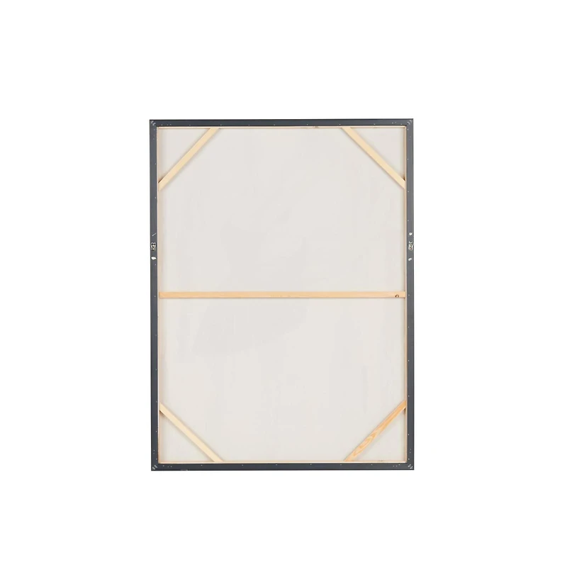 Gold Canvas Dancer Ballet Living Room Framed Wall Art with Black and Gold Foil Accents