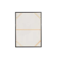 Gold Canvas Dancer Ballet Living Room Framed Wall Art with Black and Gold Foil Accents