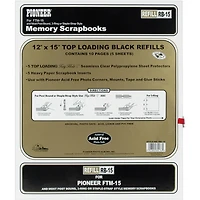 Pioneer® 12" x 15" Universal Top-Loading Page Protectors with Inserts